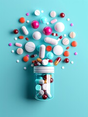 Poster - An illustrative image of BPH management, including medication and lifestyle adjustments