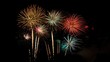 © CreativeBro - Colorful fireworks illuminate the dark sky