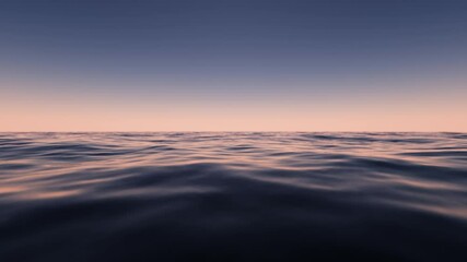Wall Mural - wave sea beach and sunset sky abstract background. nature and summer concept. 3d render.