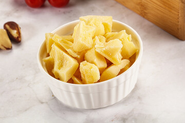 Wall Mural - Crushed parmesan cheese in the bowl