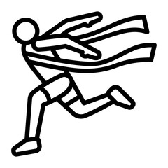 Sticker - Sprint Finish Icon