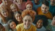 © Heinan Drawings - Happy smiling multicultural diversity people