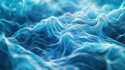 Wall Mural - Abstract Blue Waves