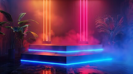 Wall Mural - Use Neon Lights to create a Luminous Spectacle on  27 3 baking, baking cup, cake, color, cuisine, cupcake, dessert, food, furniture, giga, high-key, table, white, ball, sphere, bubble, glass, water, l