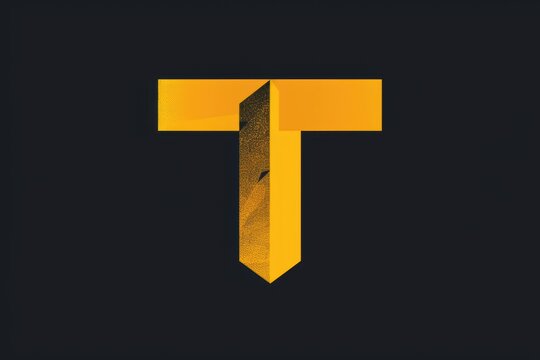A minimalist illustration of the letter T with clean lines and a simple yet stylish design. This graphic is perfect for projects that require a sleek and modern look.