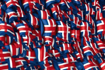 Canvas Print - Norway  Flag background 