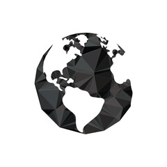 Poster - earth globes modern futuristic design. vector illustration.