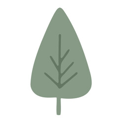 Wall Mural - A simple green tree icon or symbol