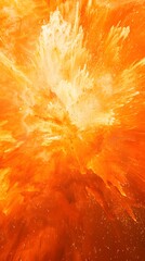 Poster - orange explosion background