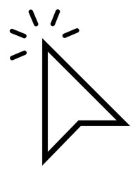Poster - cursor click vector. symbol, sign.