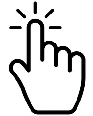 Poster - cursor click vector. symbol, sign.