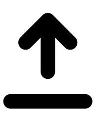 Poster - upload icon vector. symbol, sign.