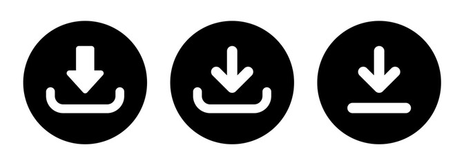 Poster - download icon vector. symbol, sign.