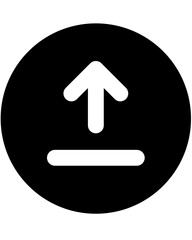 Poster - upload icon vector. symbol, sign.