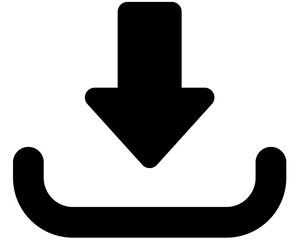 Poster - download icon vector. symbol, sign.