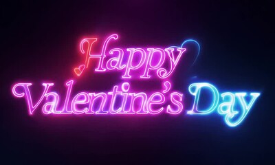 Sticker - Neon Valentine's Day Greeting