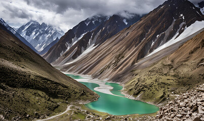 Wall Mural - Endless Wonder: Traversing Pakistan's Haramosh Valley