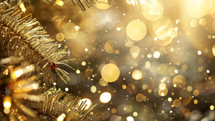 glitter. shiny gold filled confetti background abstract beautiful blur blurry bokeh bright card cele