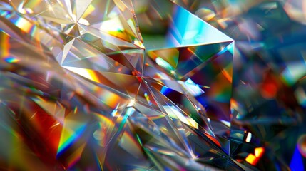 Abstract Colorful Crystal Background