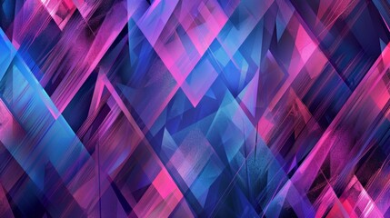 Wall Mural - Abstract Geometric Pattern with Pink and Blue Hues.