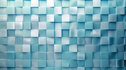 Wall Mural - Abstract Blue Geometric Pattern.