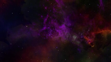 Wall Mural - Beautiful cosmic Outer Space with purple nebula