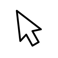 Wall Mural - mouse cursor arrow icon vector on white background