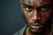 © Vlad - Man Serious. Portrait of Young African American Man with Serious Expression
