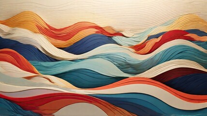 Wall Mural - colorful fabric texture background