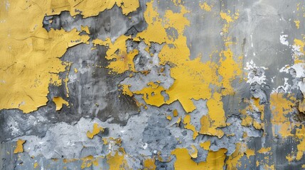 90s style wall fragment with yellow and grey hues visible scratches