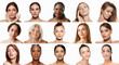 © master1305 - Collage made of beautiful women of different age showing perfect and well-kept skin isolated on white background. Aging process. Concept of skin care, cosmetology and cosmetics, beauty