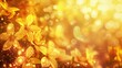 © Seyyar - Abstract yellow lights from nature with floral background