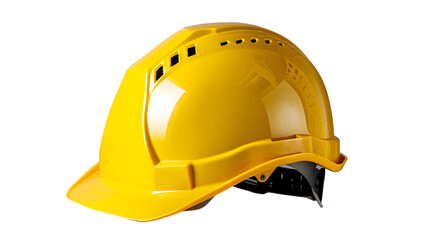 Yellow safety helmet, transparent picture