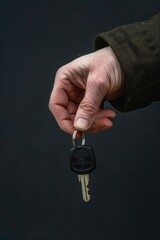 Wall Mural - A person holding a bunch of keys in their hand