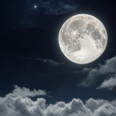 Naklejka na meble moon and clouds