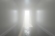 © Leo - Light at the end of a foggy corridor mysterious and serene detailed and artistic inviting setting ethereal atmosphere vibrant glow