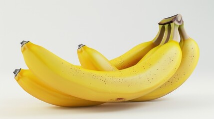 Poster - A unique arrangement of bananas stacked on top of each other