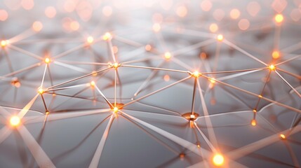 Poster - Point and line network connection structure Data transfer. Abstract technology background for 3D rendering