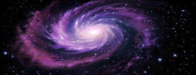 Sticker - Majestic Spiral Galaxy Twirling in the Cosmos