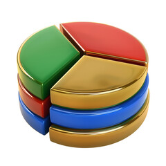 Sticker - 3d risk management icon on transparent background