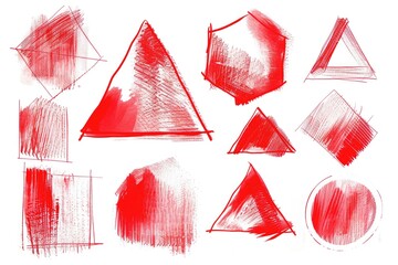 Poster - A collection of geometric shapes arranged in a creative way, suitable for use in educational or design contexts