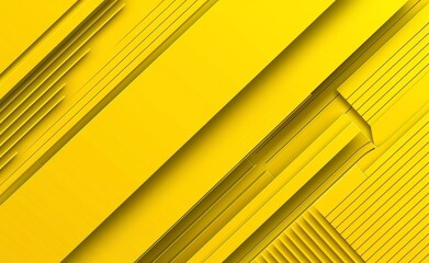 Wall Mural - A light abstract yellow and black pattern with a gradient under a sleek clean modern glossy background with a diagonal black background and a metal texture soft to the touch.