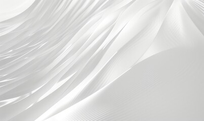 Wall Mural - Abstract White Waves on Modern Background