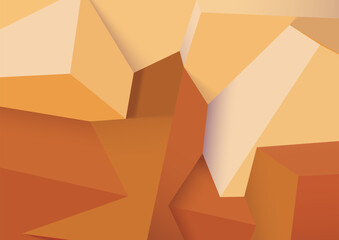 Poster - Abstract background with realistic colorful cubes. Trendy 3D background with wall of shapes.