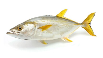 Wall Mural - Jack Crevalle full body on white background