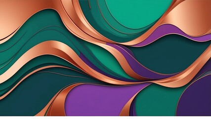 Wall Mural - abstract color palette wallpaper with emerald green vi background