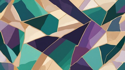 Wall Mural - abstract color palette wallpaper with amethyst emerald background