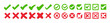 © Olena - Right and wrong buttons. Yes or no check mark icons in green tick box and red cross. Set of red X and green check mark. Tick and X mark icon for apps and websites