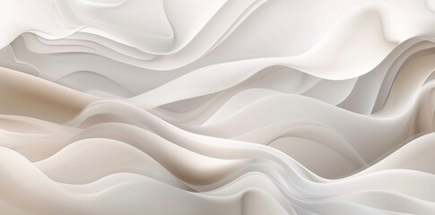 Poster - With soft curving waves background design in light gray, dim gray and dark gray color. Perfect for cards, wallpaper and background textures.