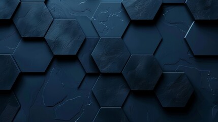 An ultra-modern futuristic, high-tech background, with hexagonal cellular structure. Wall texture with hexagonal tiles. 3D render.